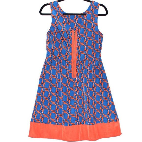 Fox Pattern Mini Dress Fit and Flare Size Small - Picture 4 of 4